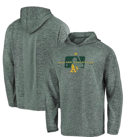 Majestic Other - Oakland Athletics Raglan ultra light hoodie Size M